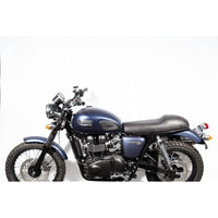 The “Cafè Racer” Leather slim seat - Black